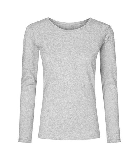 T-shirt X.o Femme Gris Chiné Promodoro