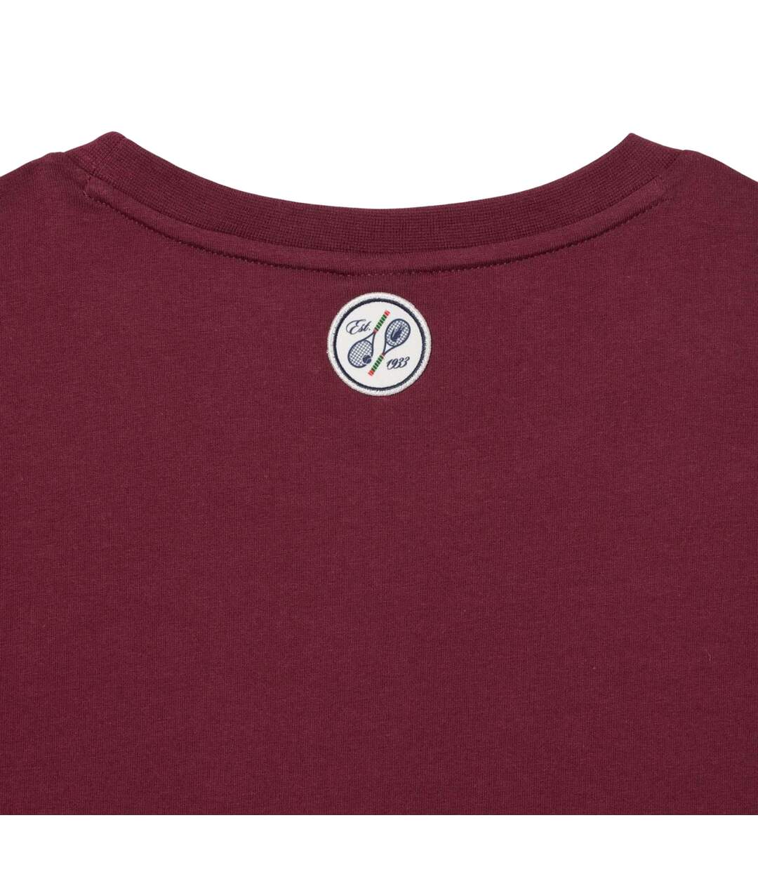 Mens Roland Garro Edition Cotton Tennis T-shirt Red Lacoste-3