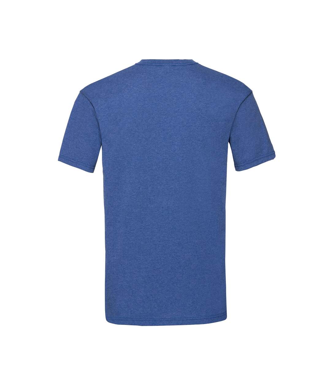 Mens Valueweight Heather T-shirt Retro Royal Fruit Of The Loom-2