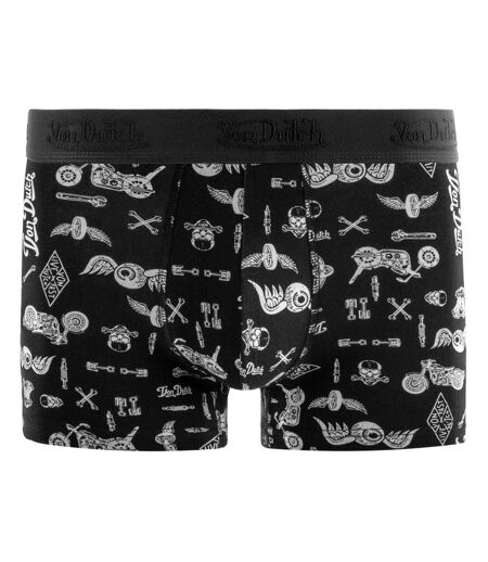 Lot de 4 boxers homme en coton uni et imprimé AOP Vondutch