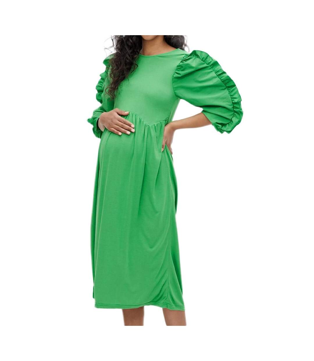 Robe Verte Femme Mamalicious Jorun - L-1