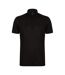 Henbury Mens Stretch Microfine Pique Polo Shirt (Black) - UTPC2951-1
