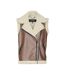 Veste sans manches camel/écru femme vero moda waistcoat-3