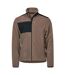 Tee Jays Mens Mountain Fleece Jacket (Clay/Black)