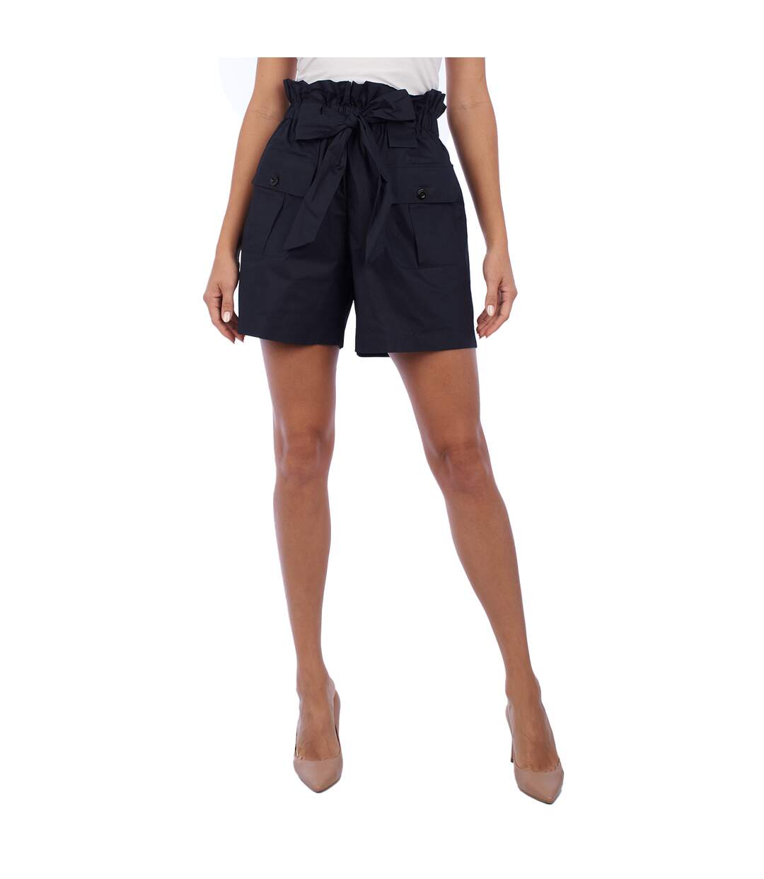 3K2P91 Women's High Waisted Shorts-1