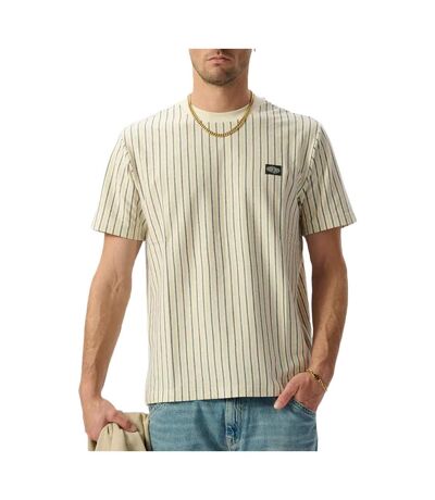 T-shirt beige/marine homme teddy smith jedo - l