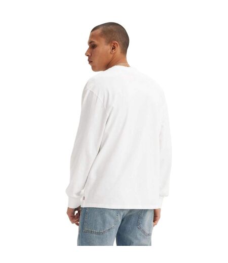 T-shirt Manches Longues Style Classique Homme Blanc Levis