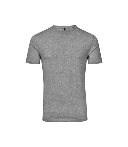 Unisex adult organic t-shirt heather grey TriDri