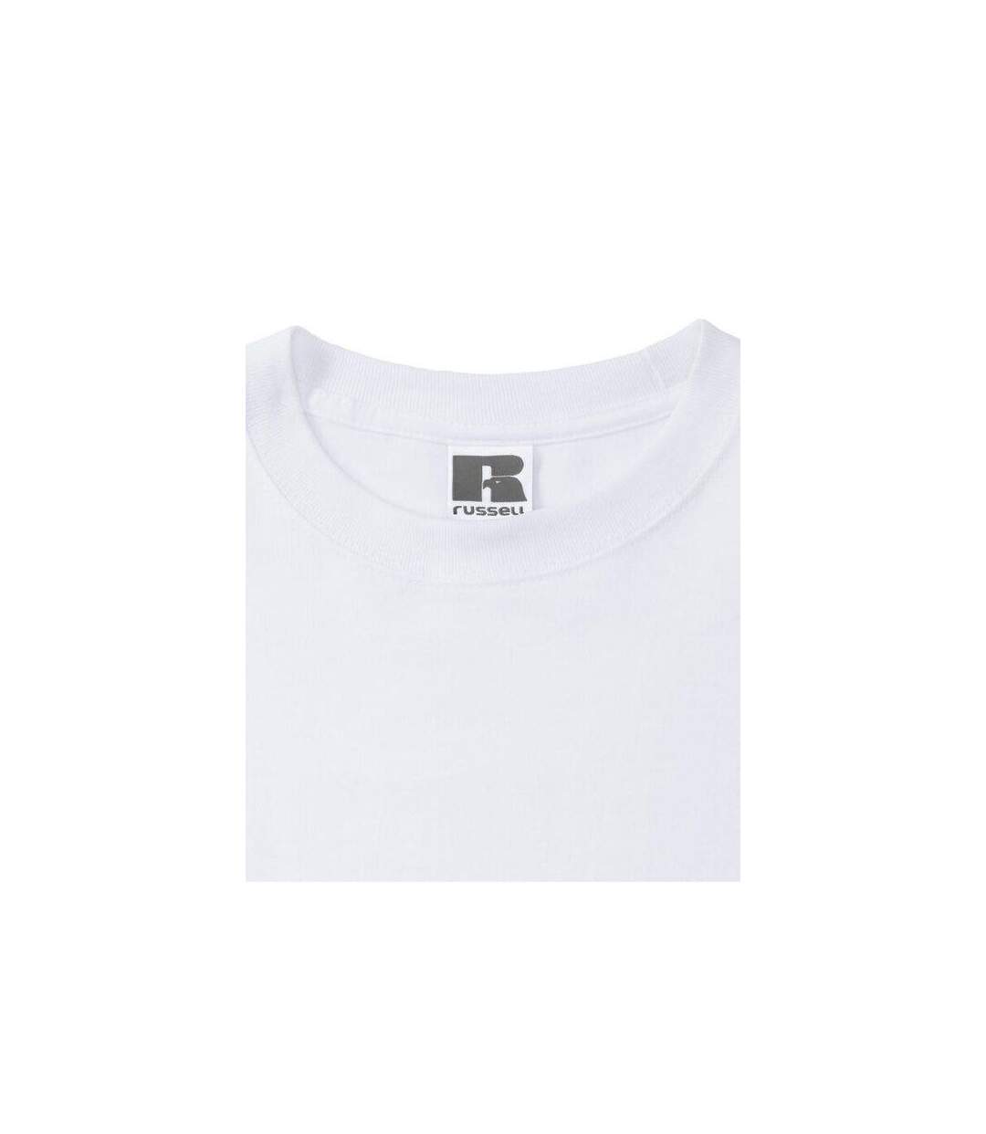 T-shirt Classic Homme Blanc Russell-4
