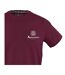 Mens Logo Cotton Regular T-shirt Red Aquascutum-3