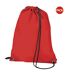 Lot De 2  Budget Sac De Gym Résistant À L´eau Avec Cordon De Serrage 11 Litres Taille Unique Rouge Bagbase-1
