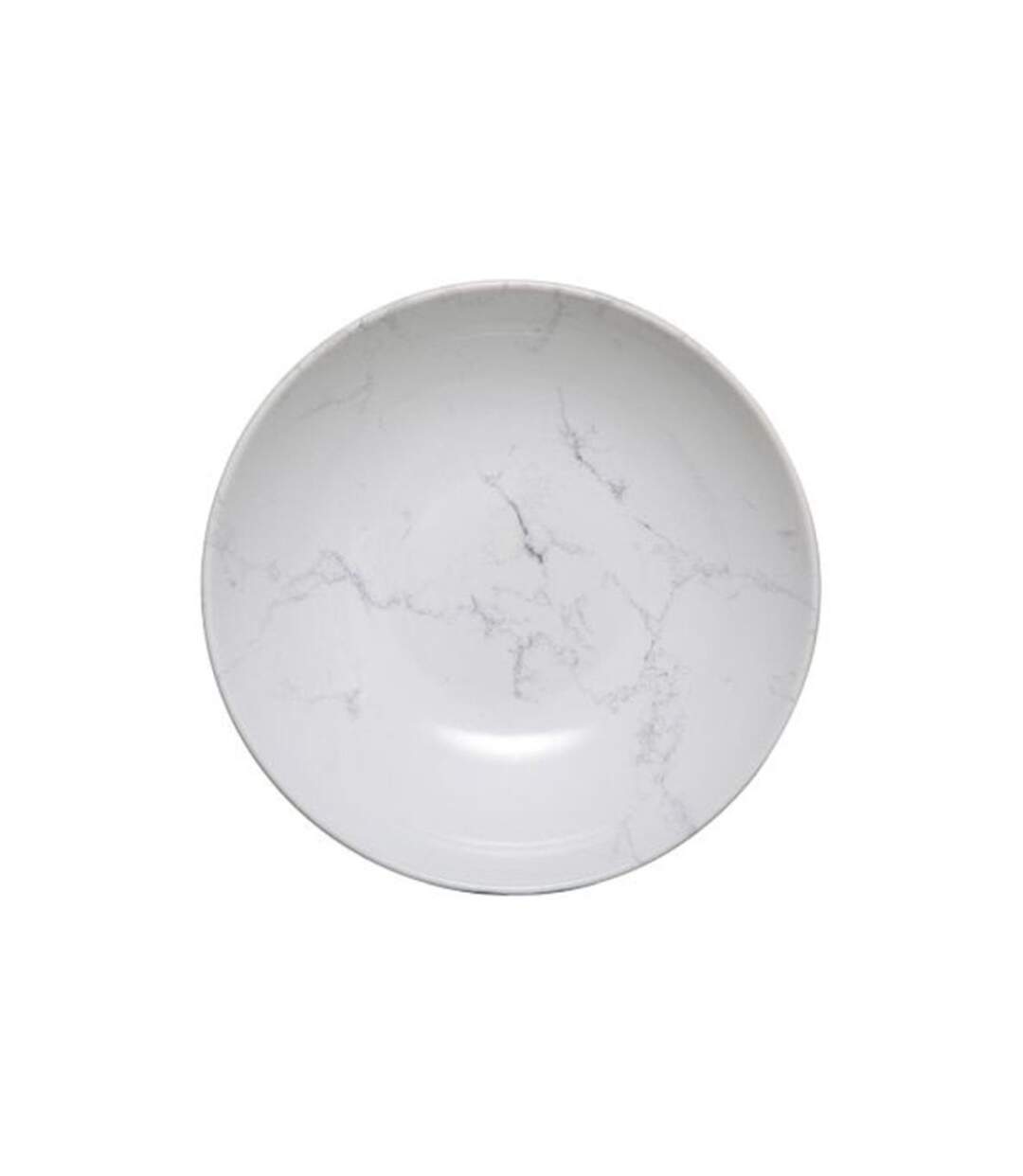 Lot de 6 Assiettes Creuses Geom 20cm Blanc-1