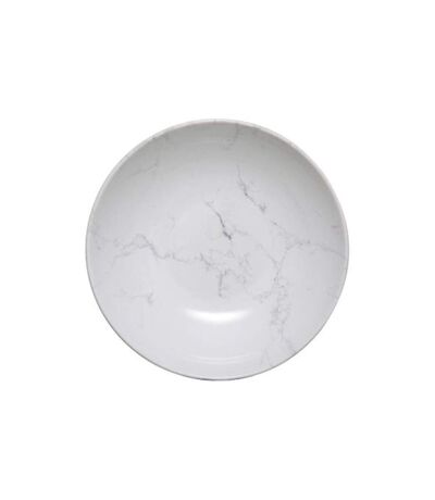 Lot de 6 Assiettes Creuses Geom 20cm Blanc