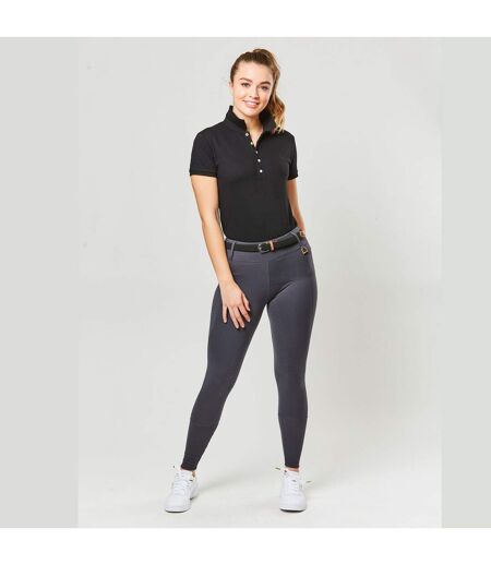 Womens/ladies Cool It Everyday Horse Riding Tights Dark Grey Dublin