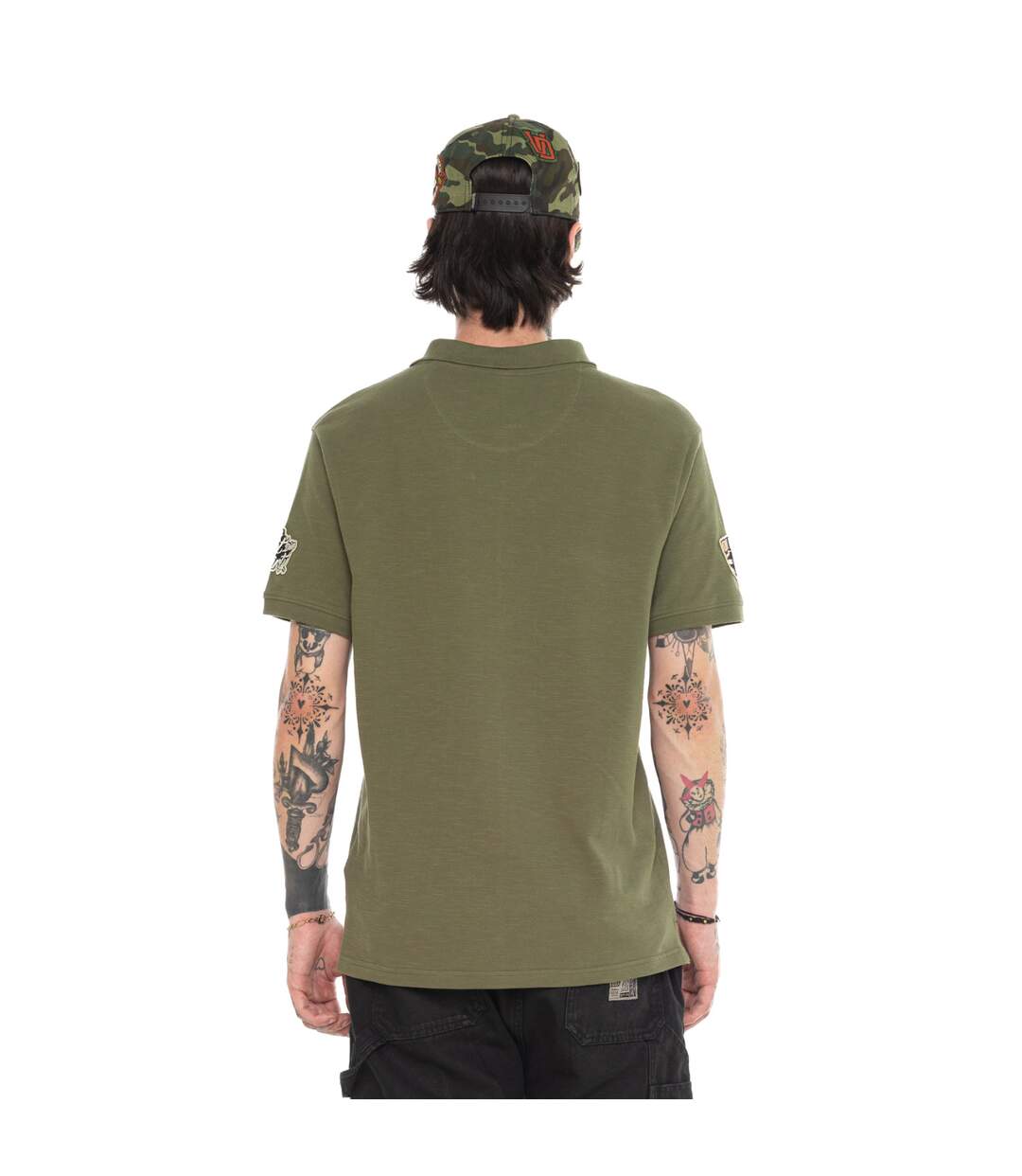 Polo piqué slub avec écusson Raph Vondutch-3