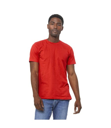 Unisex adult jersey crew neck t-shirt poppy Bella + Canvas