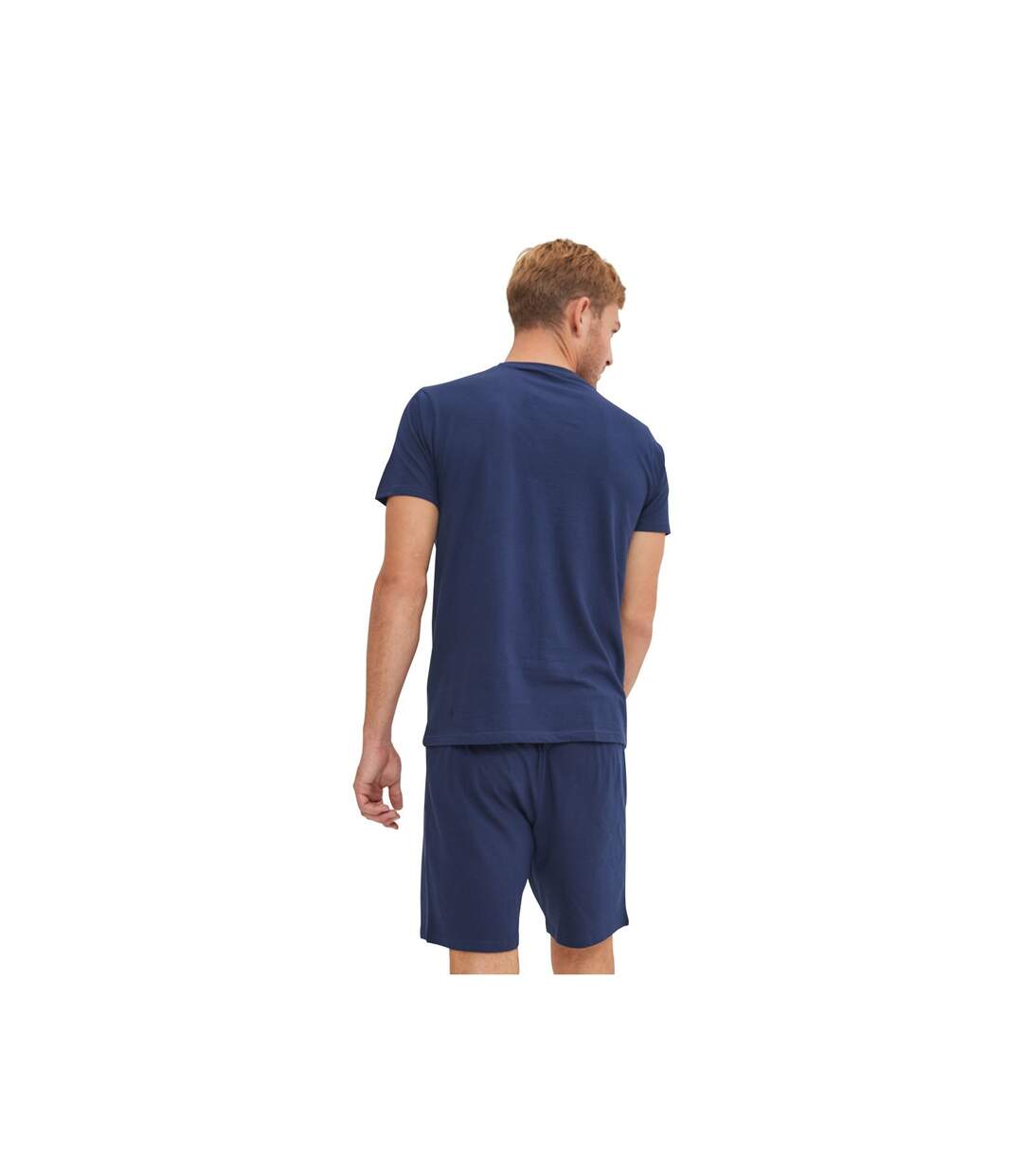Ensemble Pyjama court Tshirt col rond homme en coton Serge Blanco-2