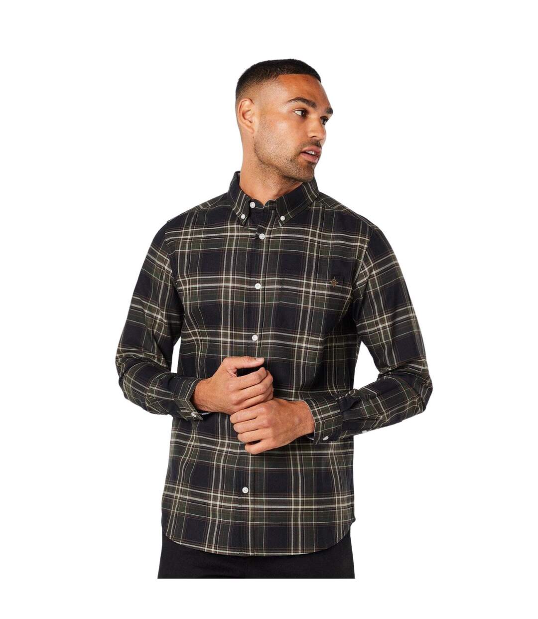 Chemise homme noir Maine-1