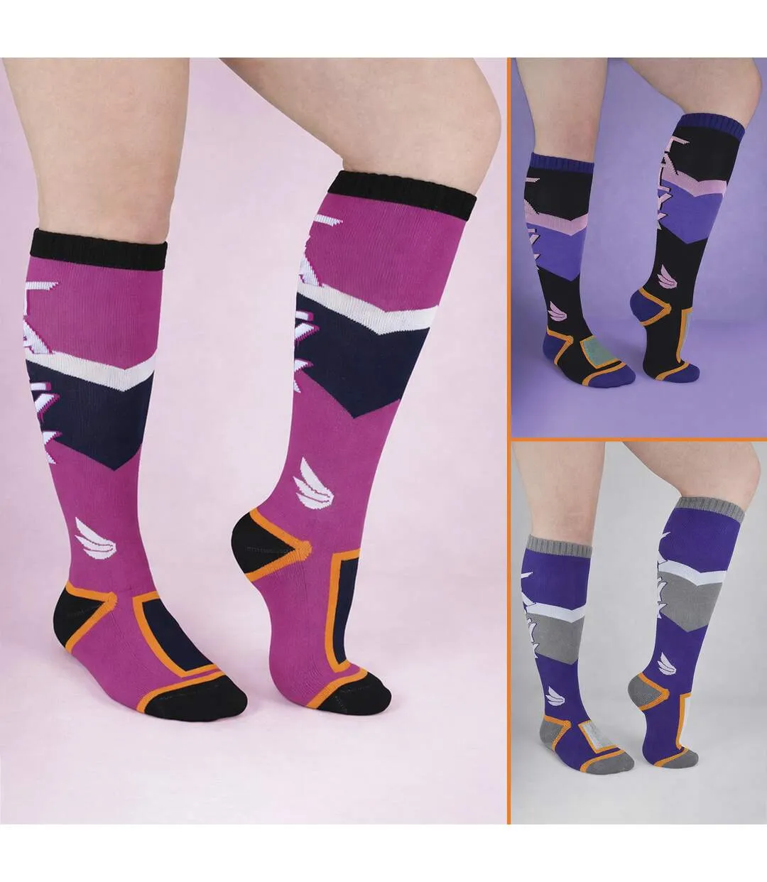 3 Pack Ladies Ski Socks Cushioned Thermal Moisture Wicking Winter Sports Socks-5