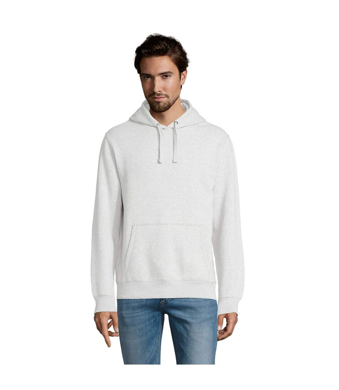 Sweat À Capuche Spencer Homme Cendre Chiné SOLS-2