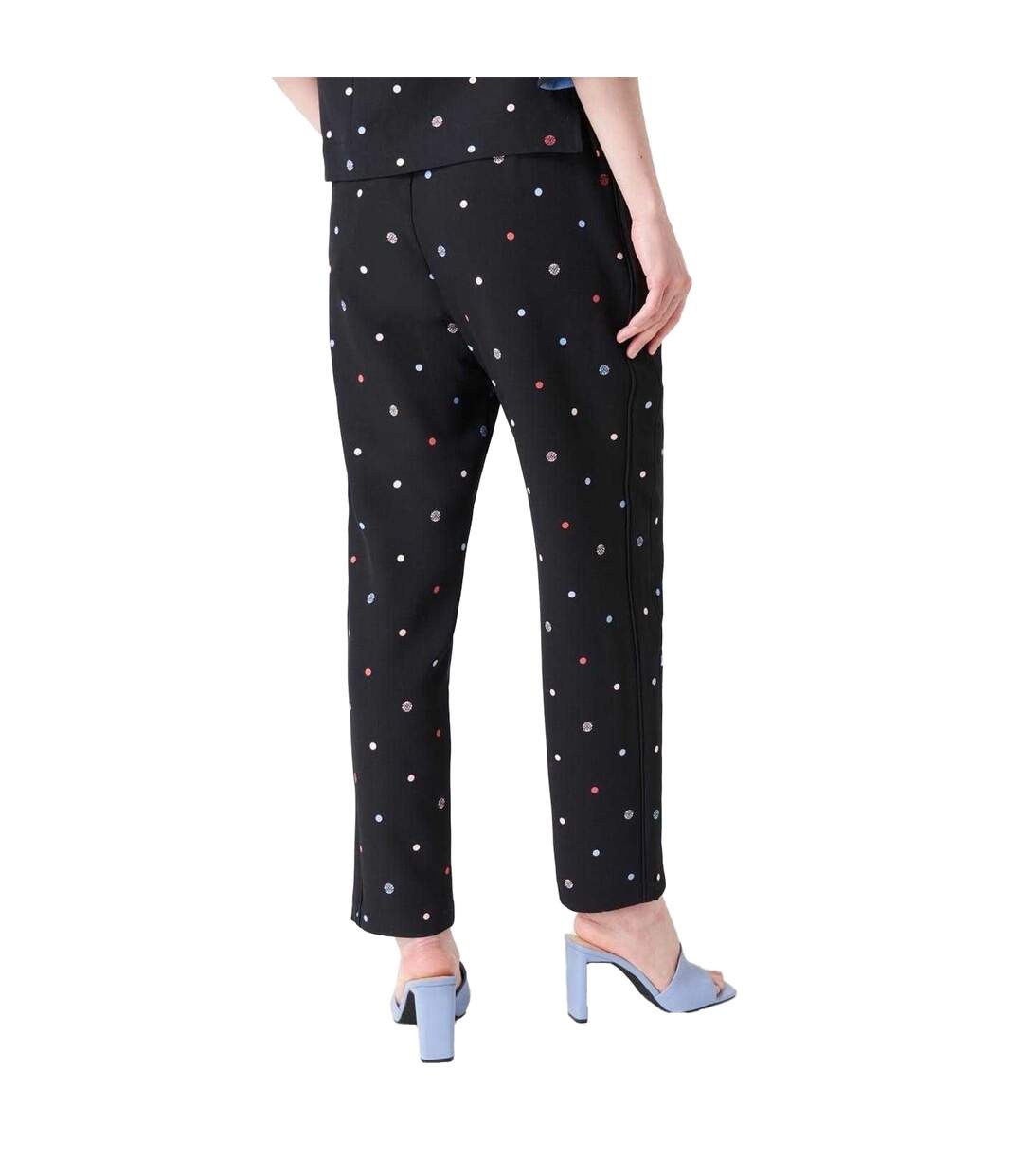 Pantalon Motif/style À Pois Femme Noir Imprimé Biba-3