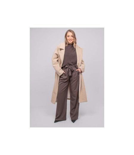 Manteau long oversize maille bouclée UVEN - Dona X Lisa