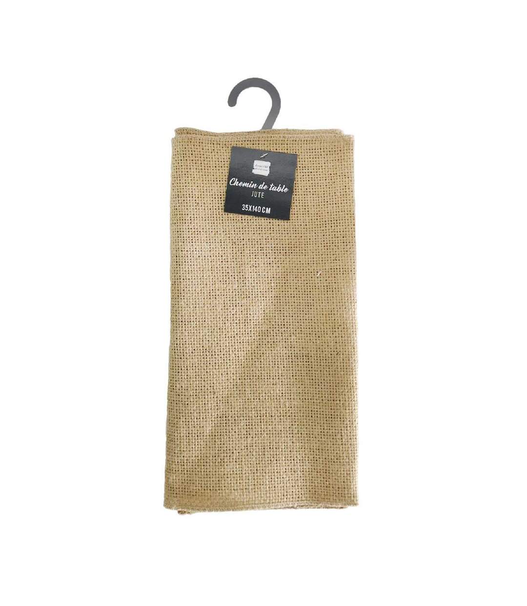Chemin de Table en Jute Leny 35x140cm Beige-4
