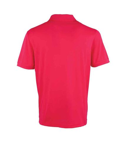 Polo coolchecker homme rose vif Premier Premier