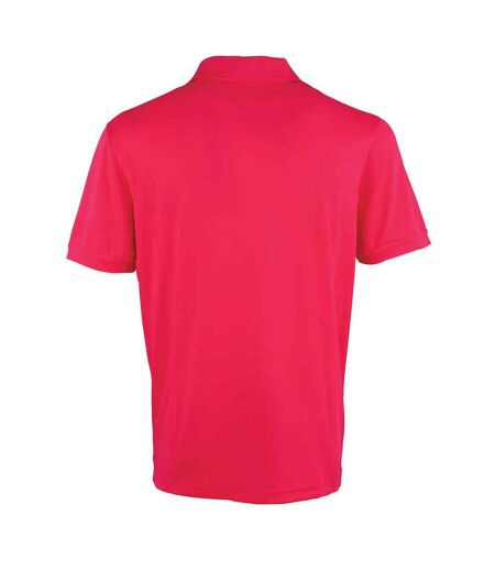 Polo coolchecker homme rose vif Premier