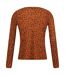 Womens/ladies Frayda Lightweight Cowl Neck Top Orange Regatta-2