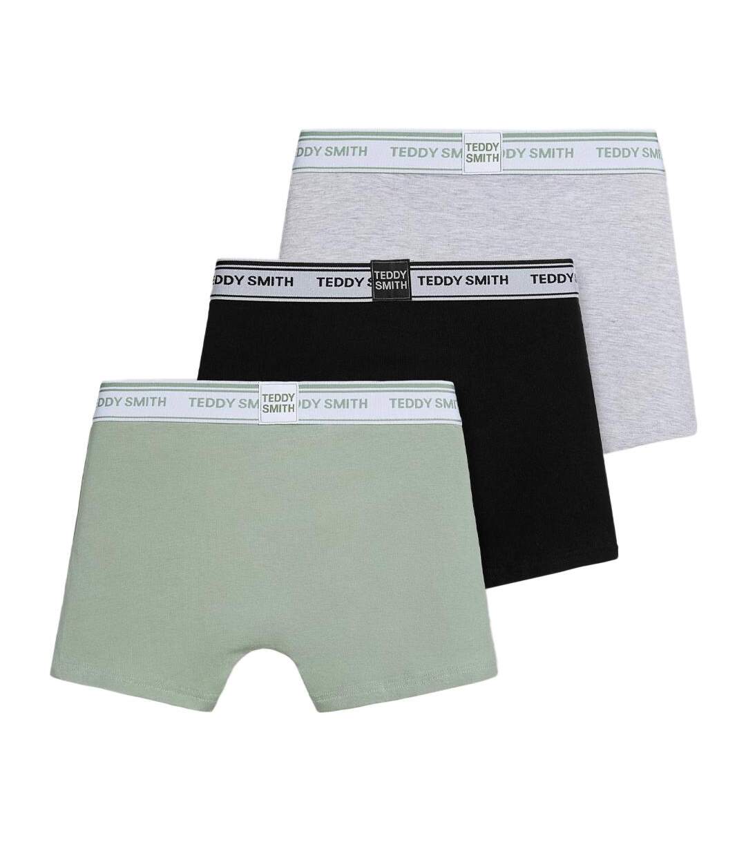 Lot de 3 boxers gris/kaki homme teddy smith 1ts/52/9 - l-2