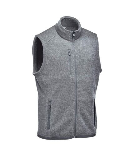 Mens Avalante Knitted Heather Full Zip Gilet Granite Stormtech