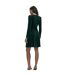Robe Rae Femme Vert Foncé Finery-2