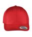 Nutshell Adults Unisex LA Cotton Baseball Cap (Red)