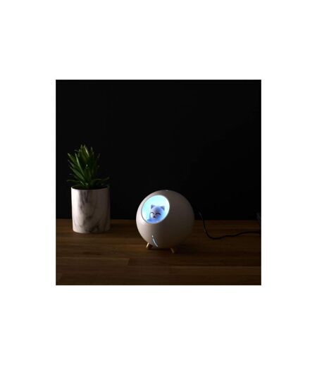Diffuseur de Parfum Led Chat 11cm Blanc