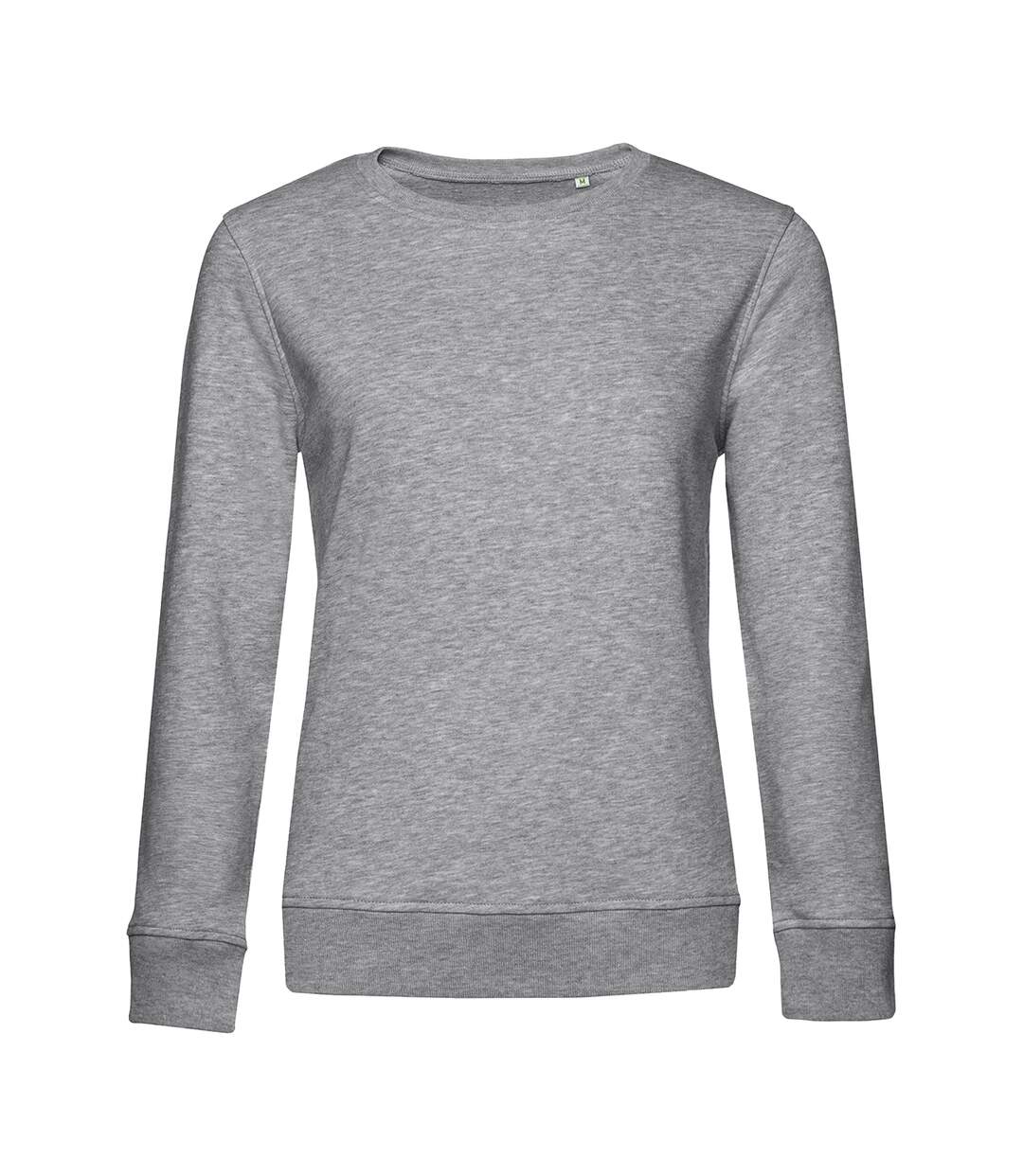 Womens/ladies inspire crew neck jumper heather grey B&C