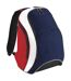 Sac à dos 21 litres taille unique bleu marine/rouge/blanc Bagbase-1