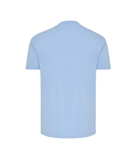 Unisex adult brett recycled cotton t-shirt sky blue Iqoniq