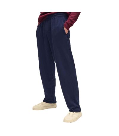 Mens Open Hem Jogging Bottoms Deep Navy Fruit Of The Loom