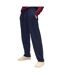 Mens Open Hem Jogging Bottoms Deep Navy Fruit Of The Loom-1