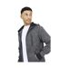 Mens Grindle Long-sleeved Full Zip Hoodie Grey Jet Black Brave Soul-3