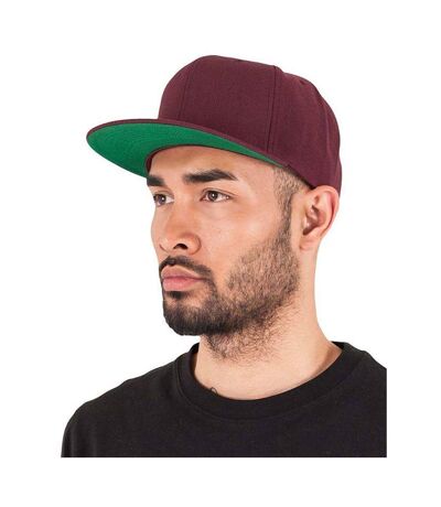 Yupoong Mens The Classic Premium Snapback Cap (Maroon) - UTRW2886