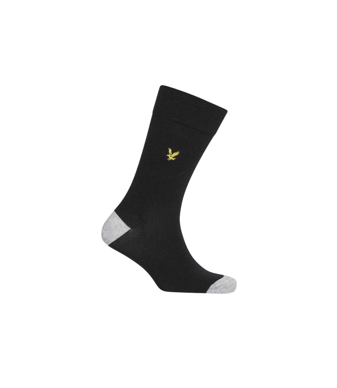 Pack Of 5  Mens Crew Socks  Black Lyle & Scott-2