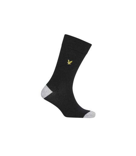 Pack Of 5  Mens Crew Socks  Black Lyle & Scott
