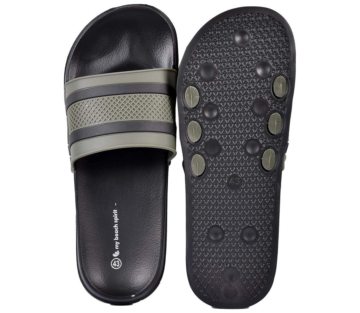 Claquette Sandale Piscine EVA MBS02047 KAKI-4