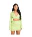 Mini Jupe Motif/style À Nœud Femme Vert Clair Missy Empire-1