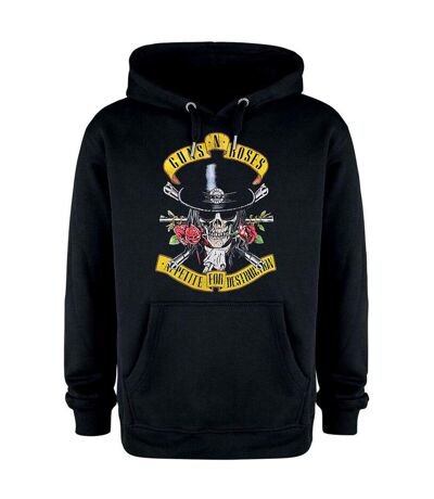 Amplified Unisex Adult Top Hat Skull Guns N Roses Hoodie (Charcoal) - UTGD1281