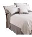 Riva Home Fayence Bedspread (White/Grey) - UTRV396