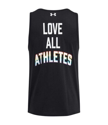 Mens Love All Athletes Pride Tank Top Black Under Armour
