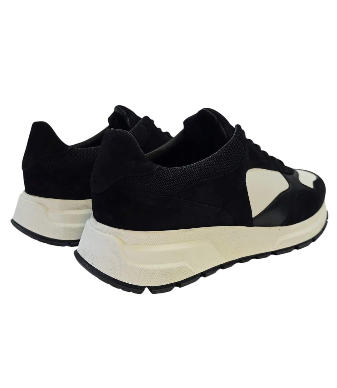 Baskets Martin Homme Blanc Noir Loyalti-2